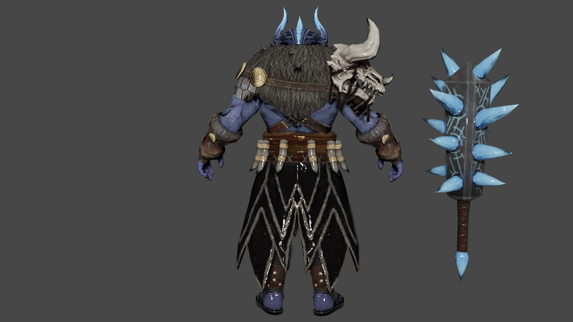 Laufey Low-poly 3D model_4