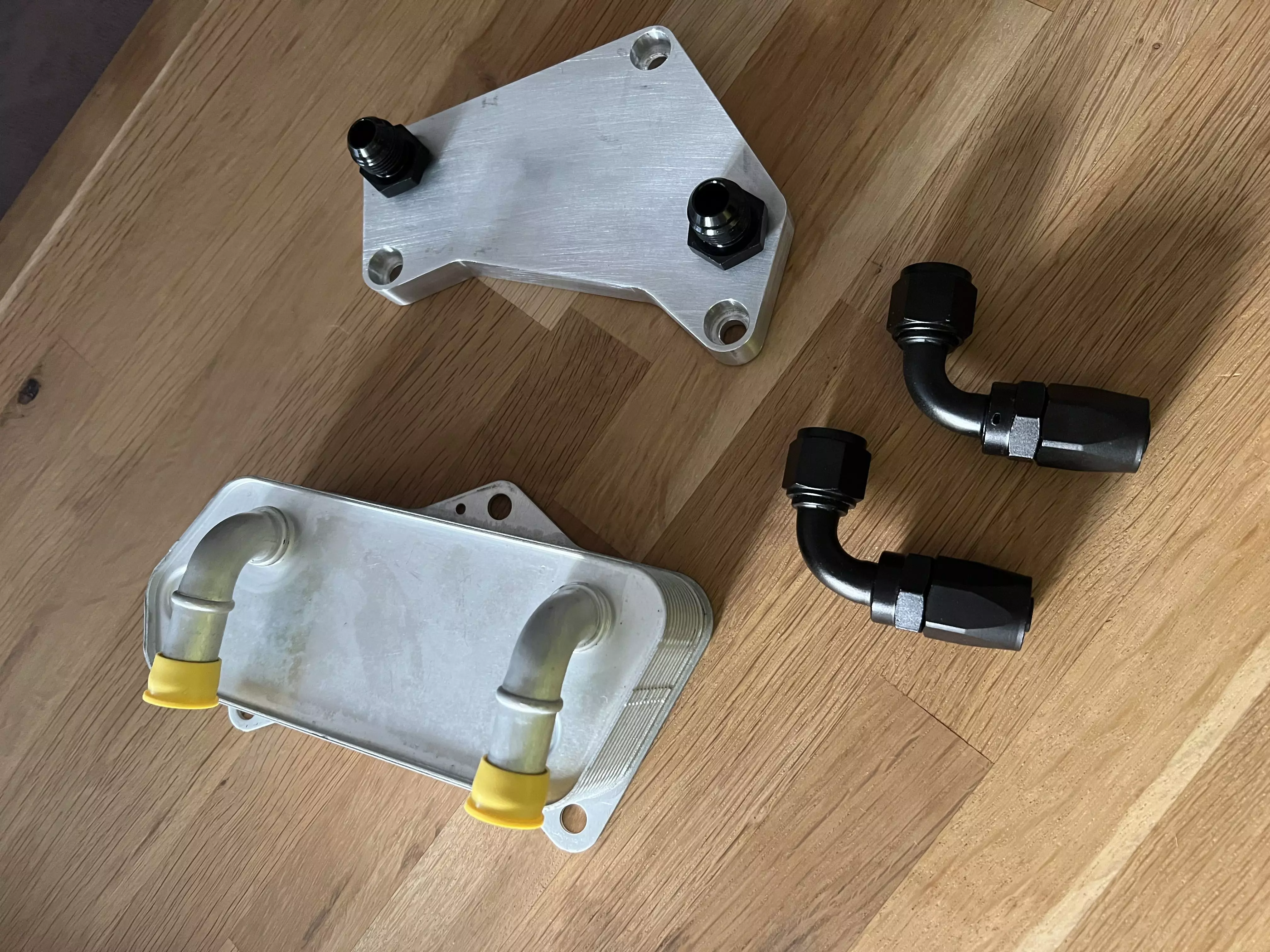 DQ250 oil cooler adapter Transmission Upgrade 3D print model_0