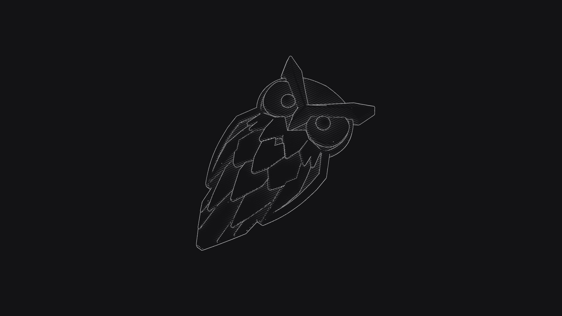 Owl Medal 3D print model_4