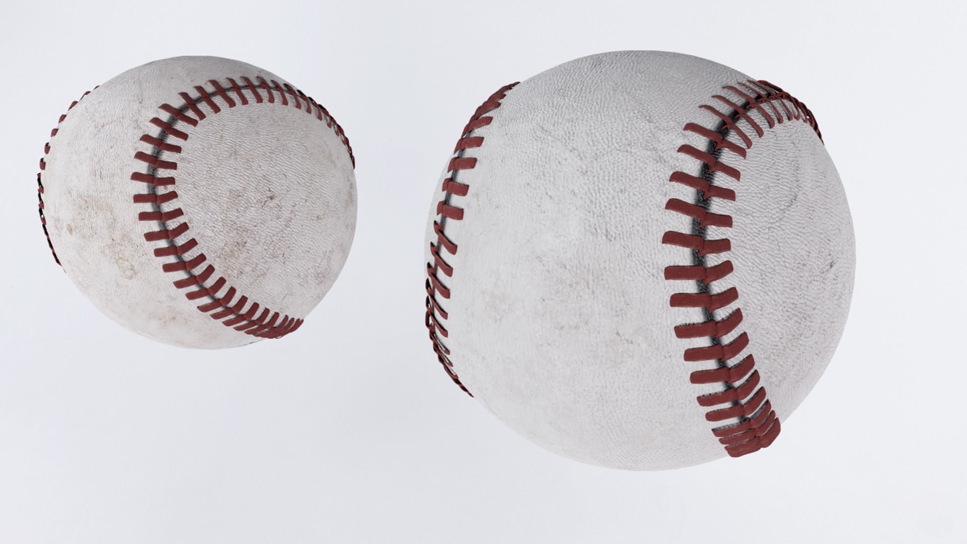 Rawlings  official league baseball Low-poly 3D model_3