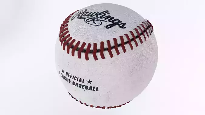 Rawlings  official league baseball Low-poly 3D model