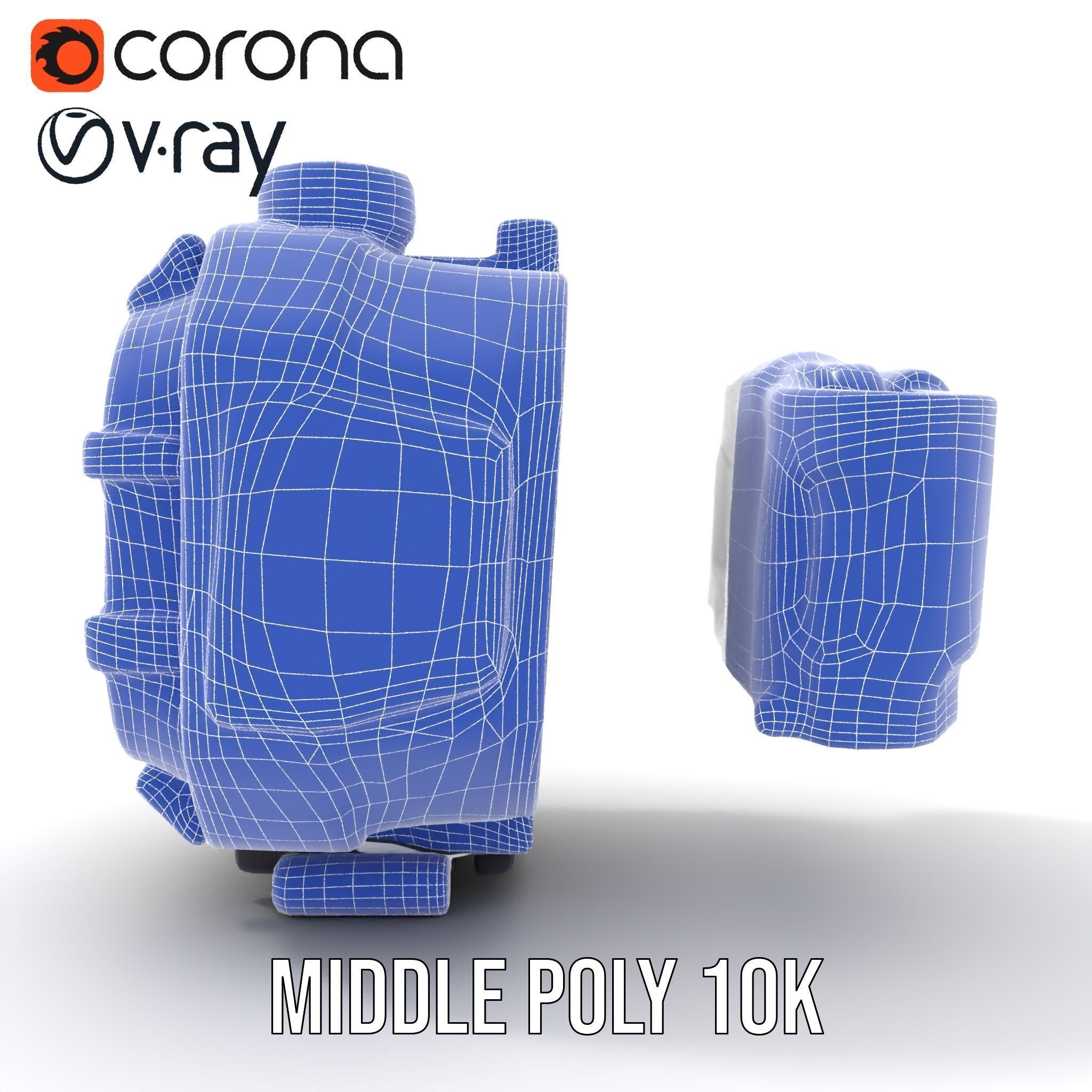 Futuristic Digital Watch Model Pack Low-poly 3D model_28