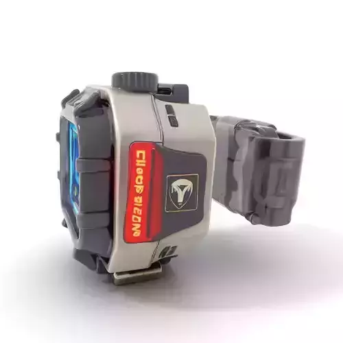 Futuristic Digital Watch Model Pack Low-poly 3D model