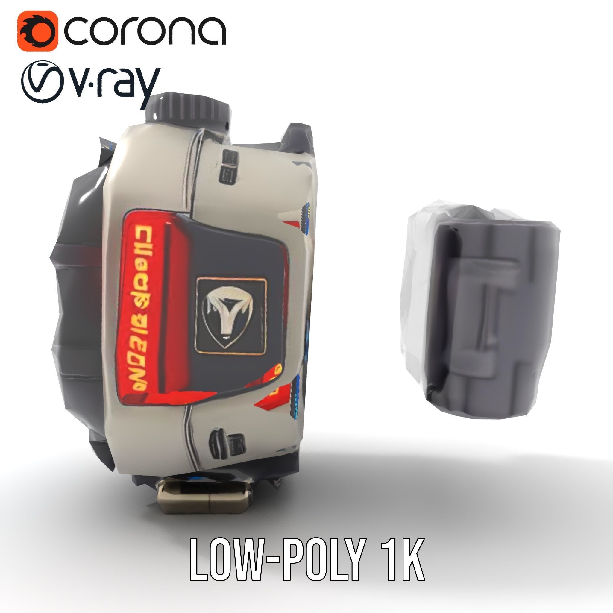 Futuristic Digital Watch Model Pack Low-poly 3D model_29