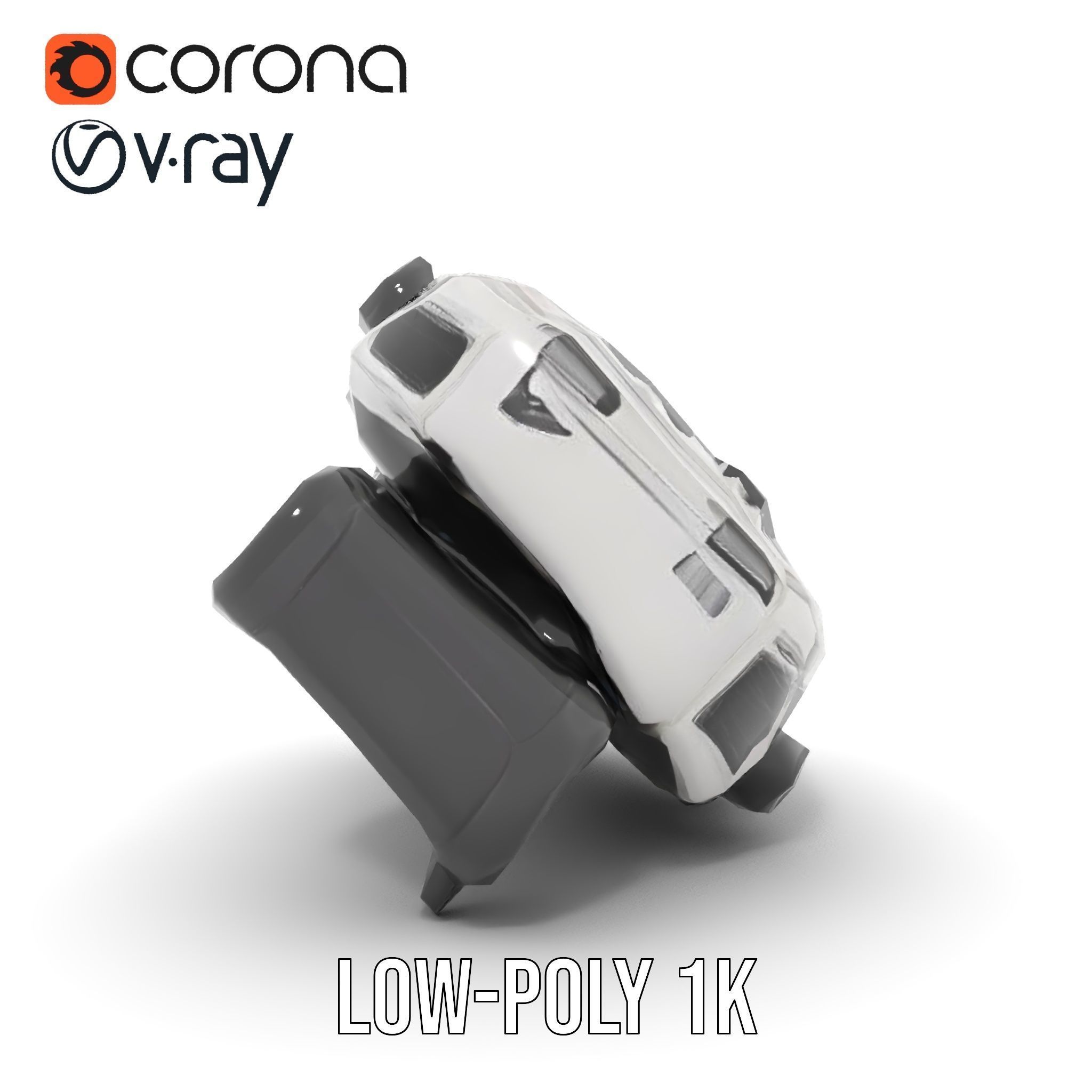 Futuristic Digital Watch model pack Low-poly 3D model_27