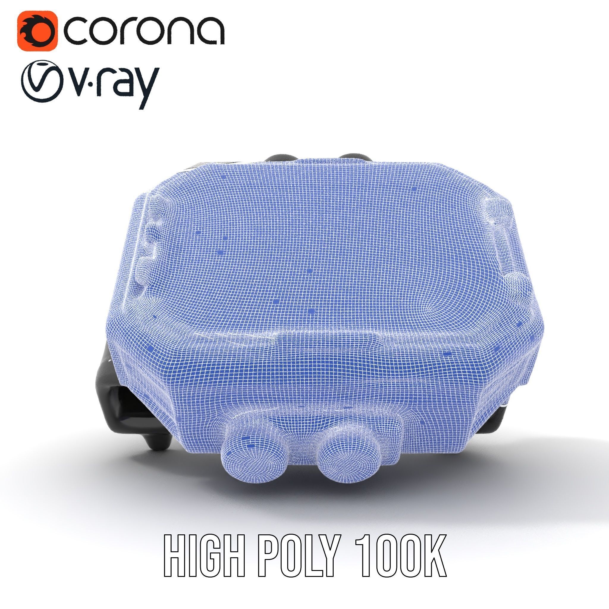 Futuristic Digital Watch model pack Low-poly 3D model_34