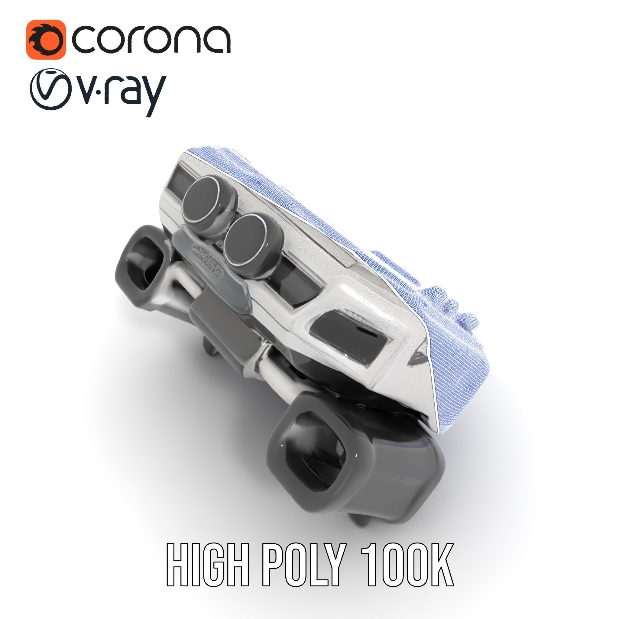 Futuristic Digital Watch model pack Low-poly 3D model_33