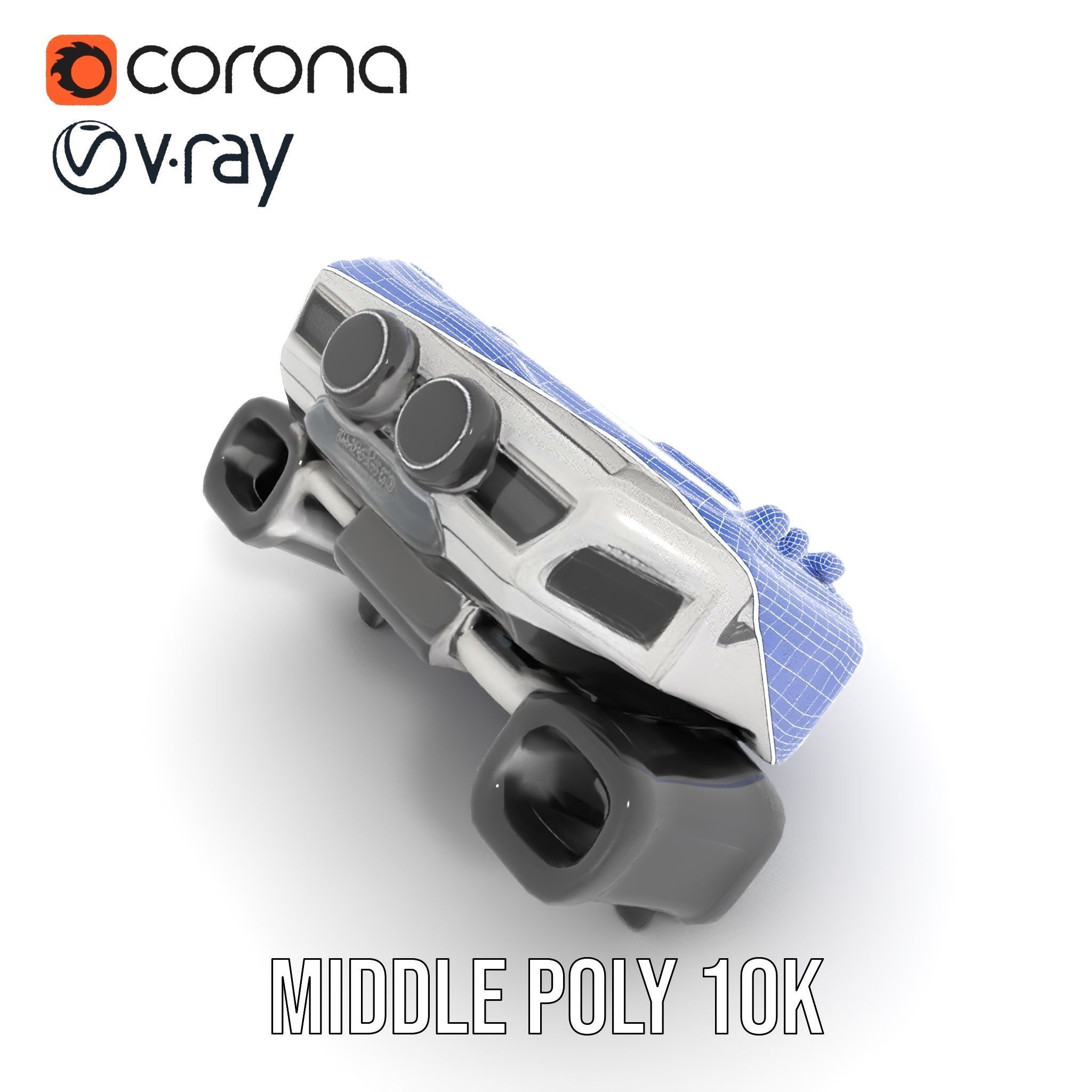 Futuristic Digital Watch model pack Low-poly 3D model_28