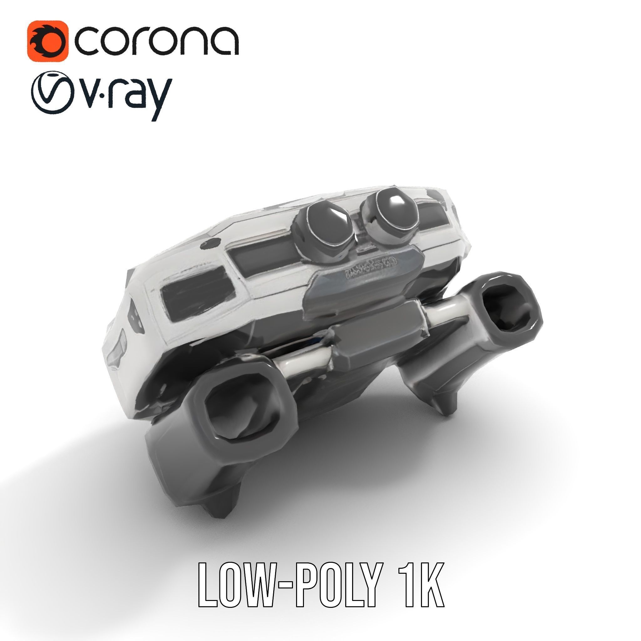 Futuristic Digital Watch model pack Low-poly 3D model_8