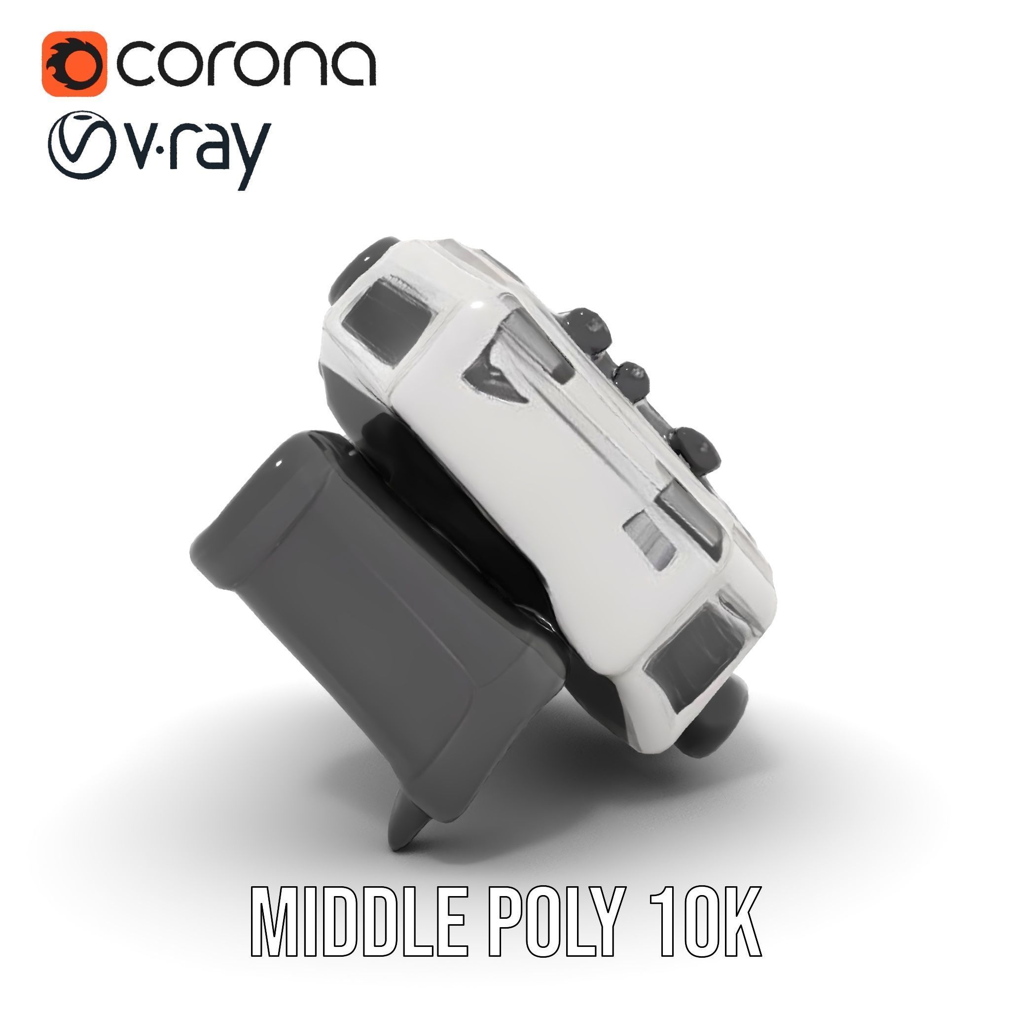 Futuristic Digital Watch model pack Low-poly 3D model_6