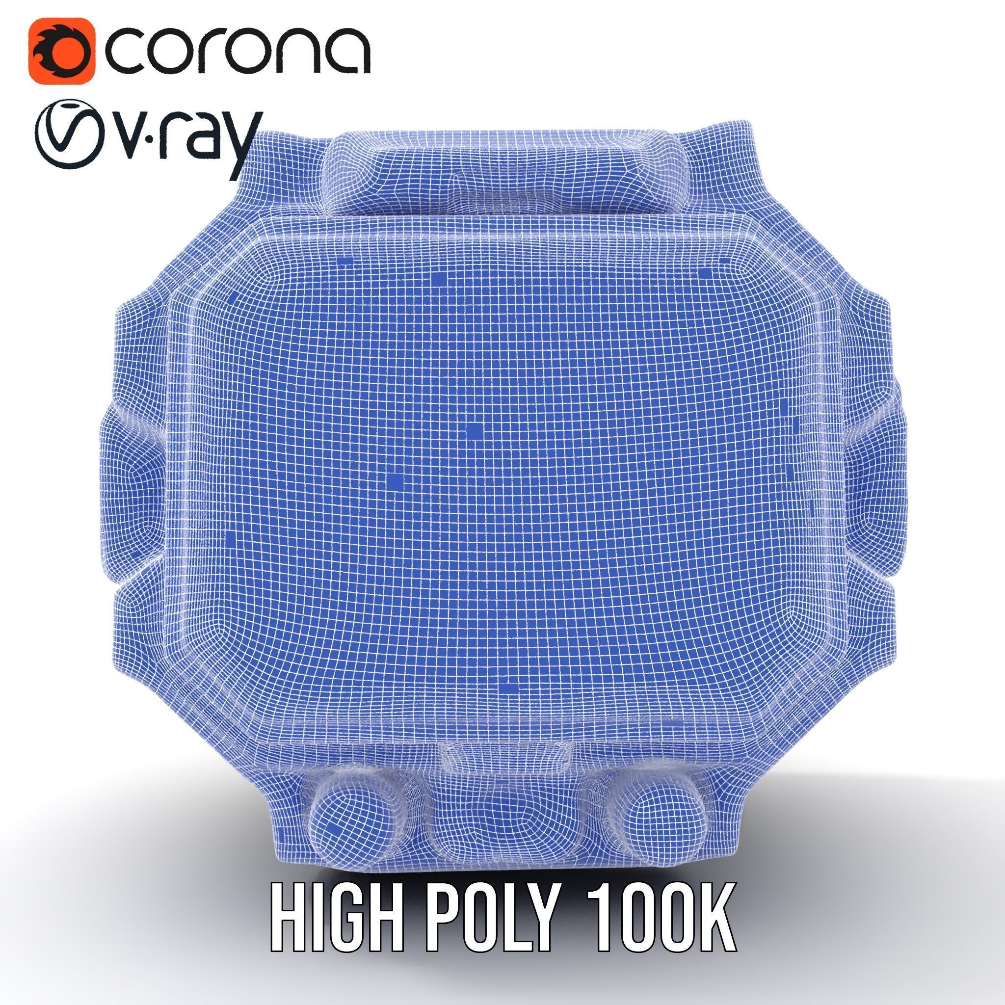 Futuristic Wristwatch Gadget Model Pack with Screen and Controls Low-poly 3D model_34