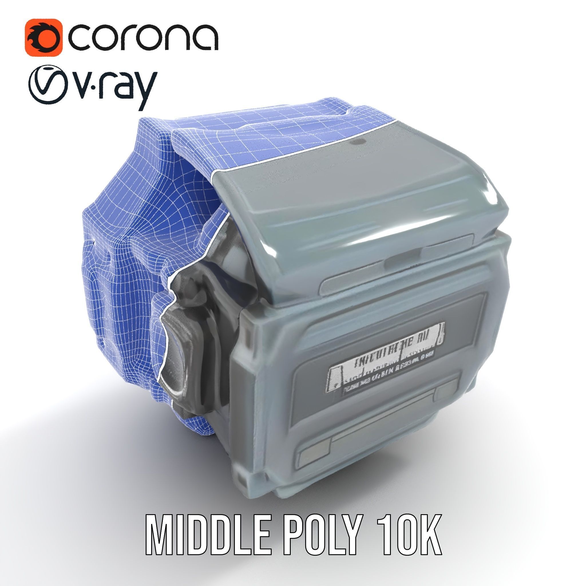 Futuristic Wristwatch Gadget Model Pack with Screen and Controls Low-poly 3D model_25