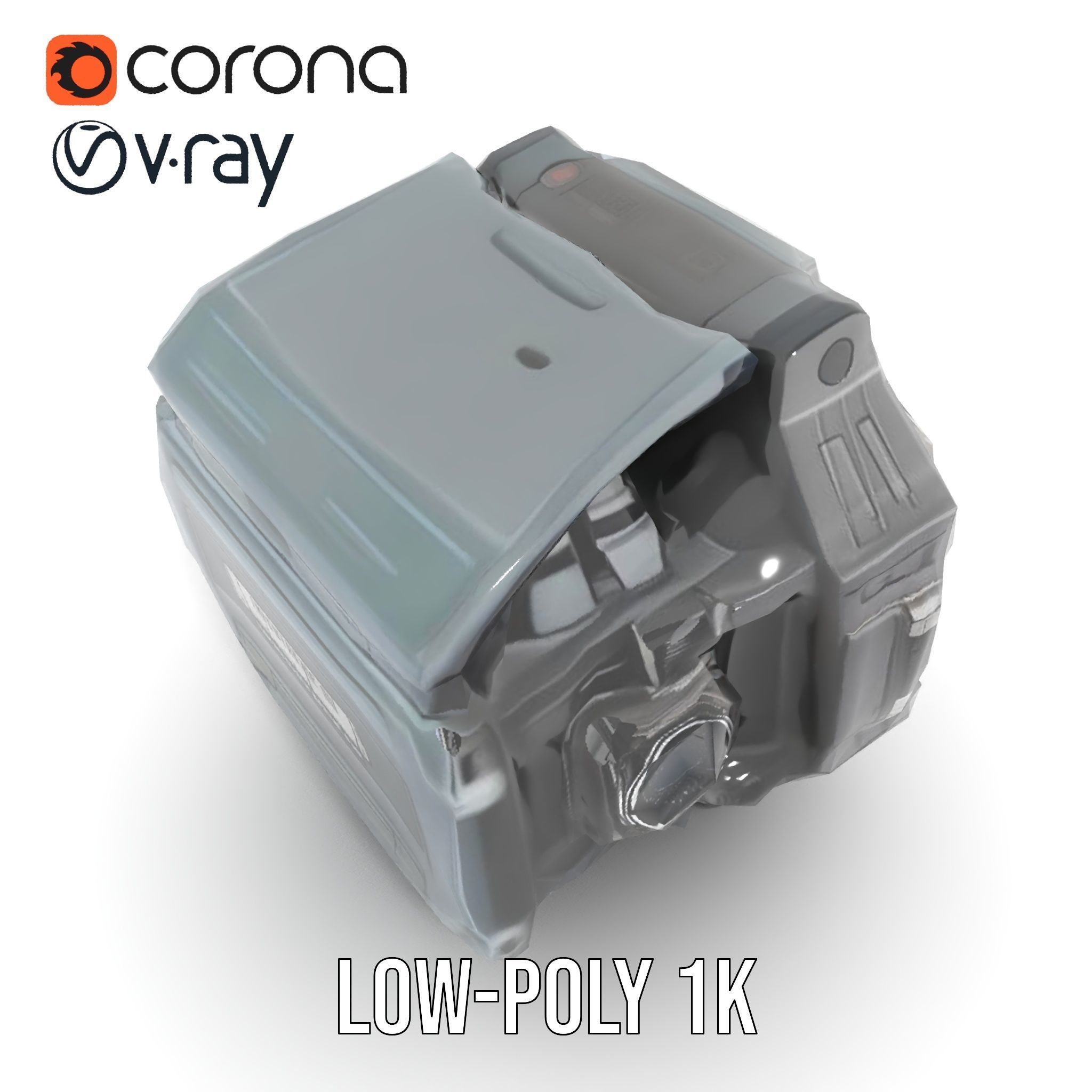 Futuristic Wristwatch Gadget Model Pack with Screen and Controls Low-poly 3D model_23