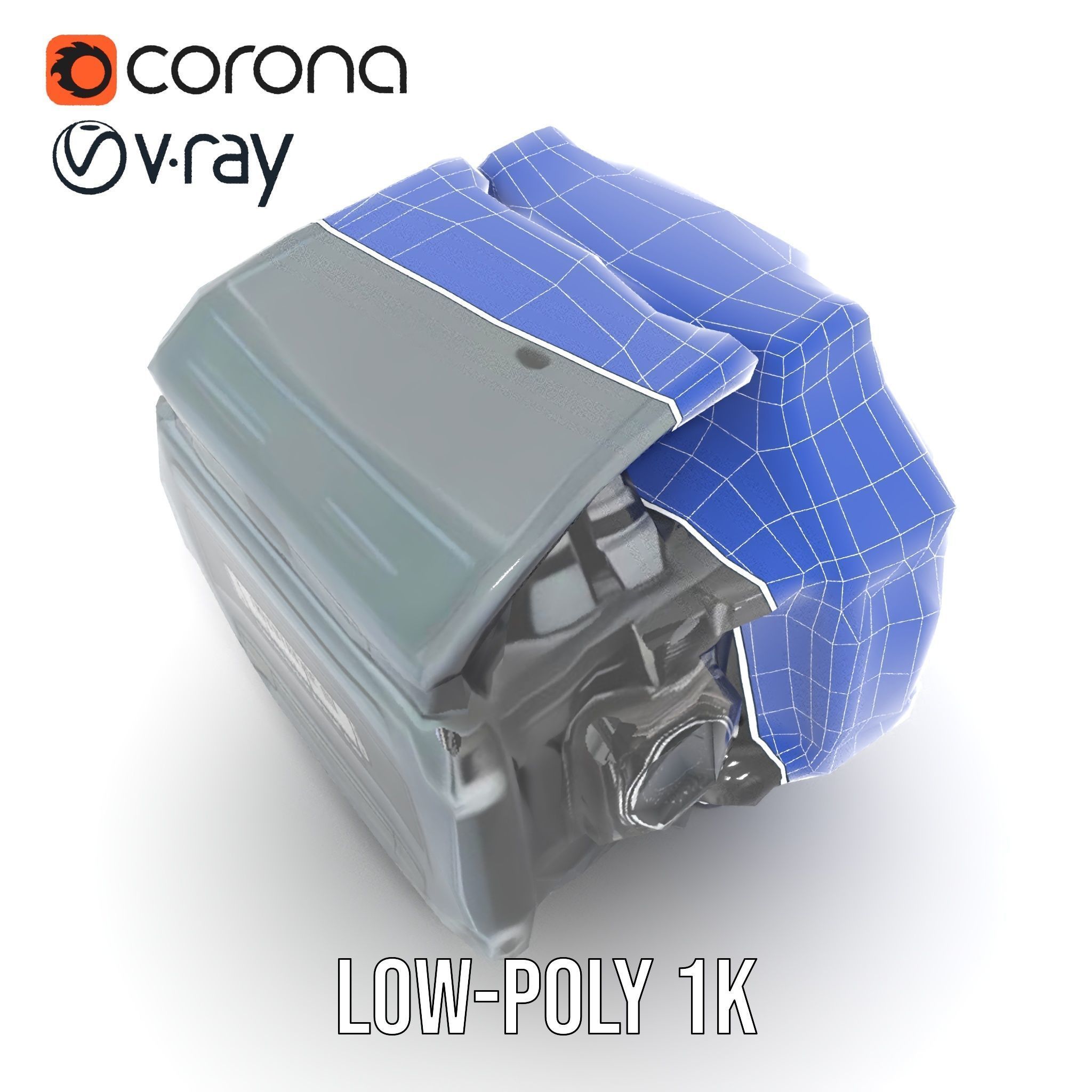 Futuristic Wristwatch Gadget Model Pack with Screen and Controls Low-poly 3D model_26