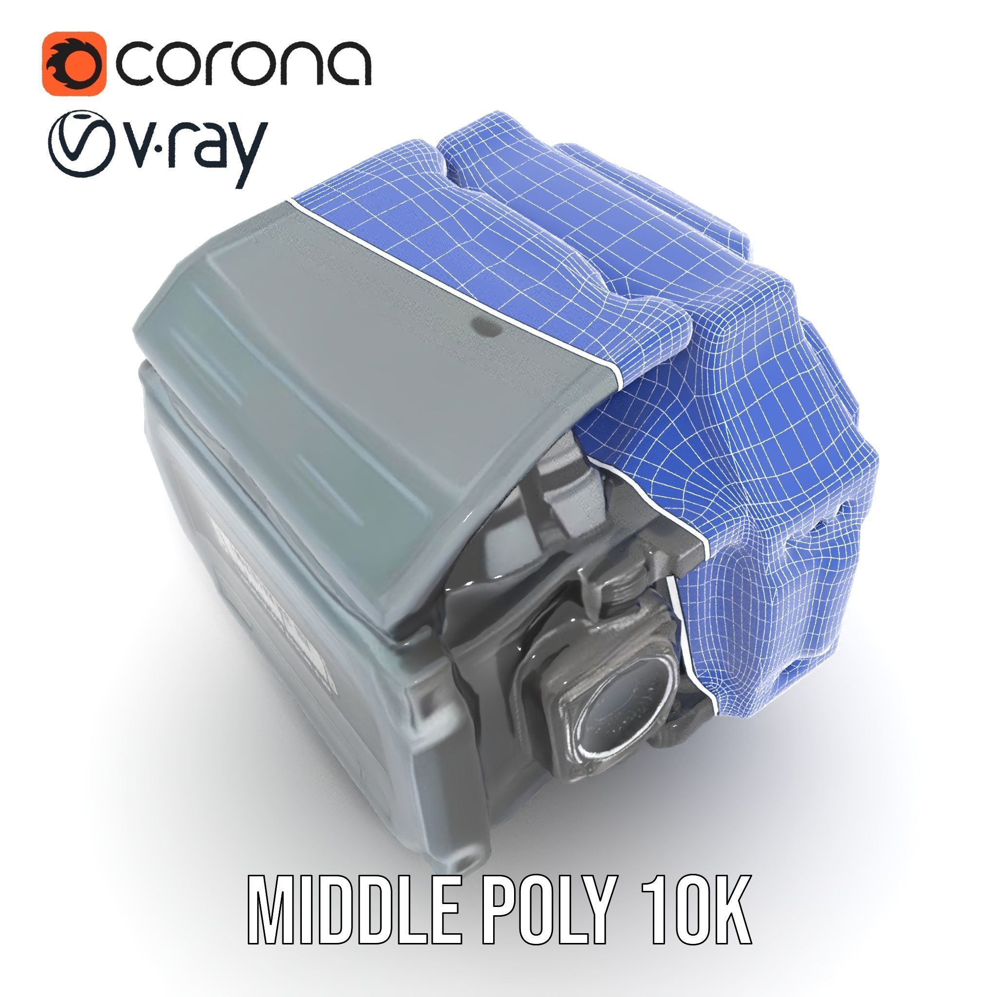 Futuristic Wristwatch Gadget Model Pack with Screen and Controls Low-poly 3D model_22