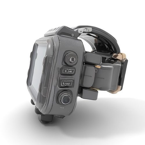 Tactical Smartwatch Model Pack featuring Rugged Design Low-poly 3D model