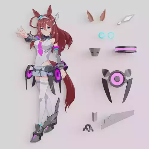 Mihono Bourbon cosplay props