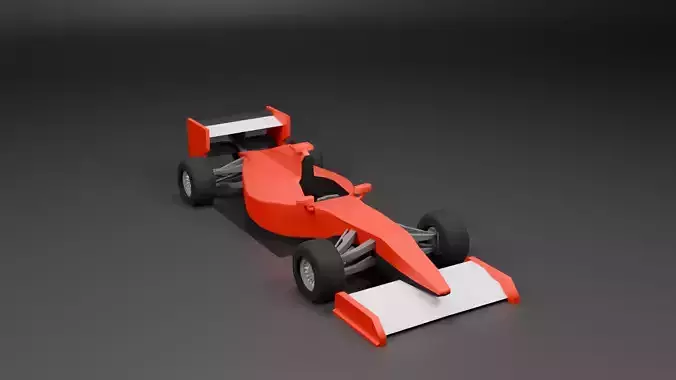 Low Poly F1 Race Car