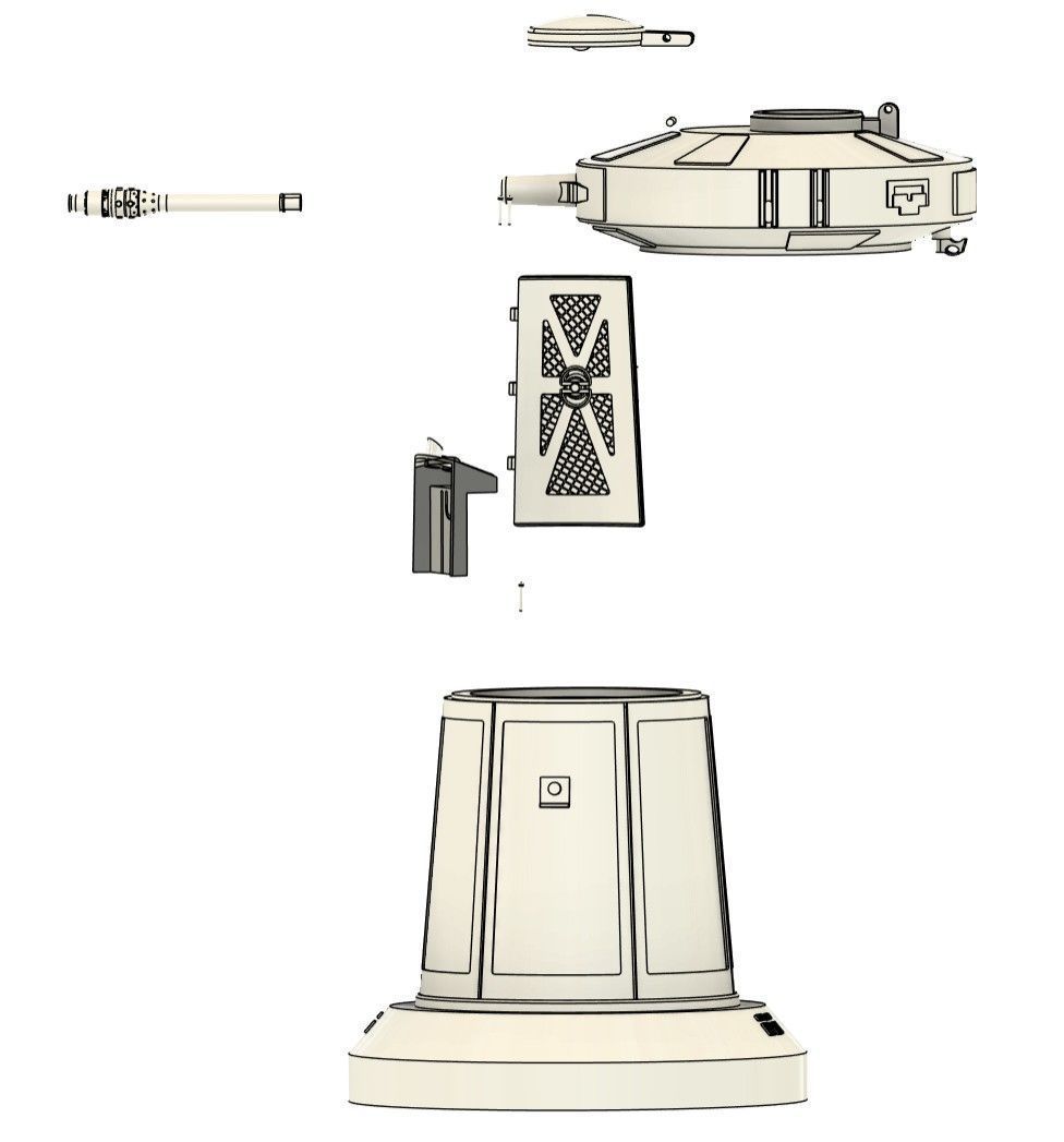 HOTH REBEL DEFENSE TURRET 3D print model_4