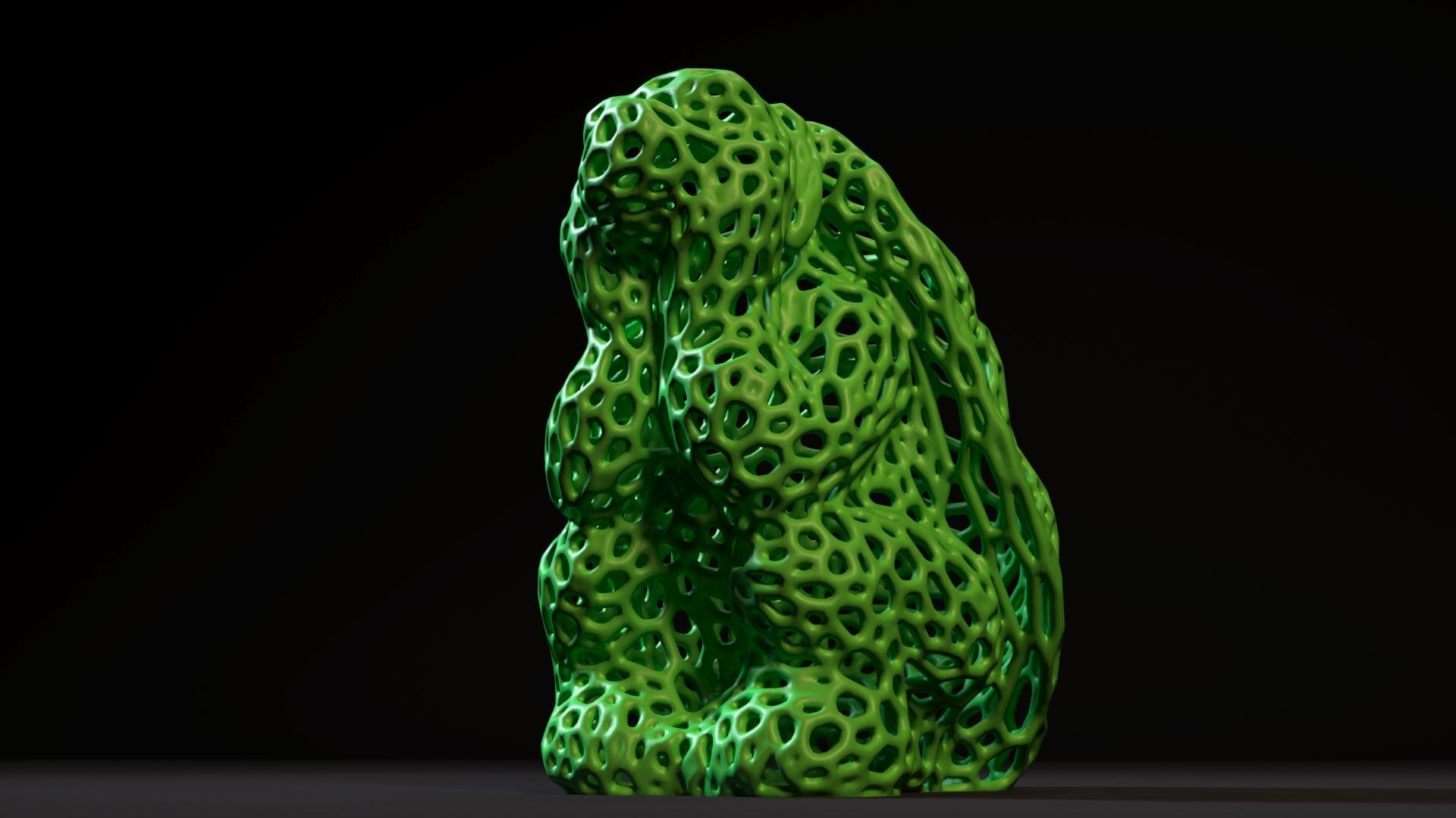 Turtle Voronoi 3D print model_9