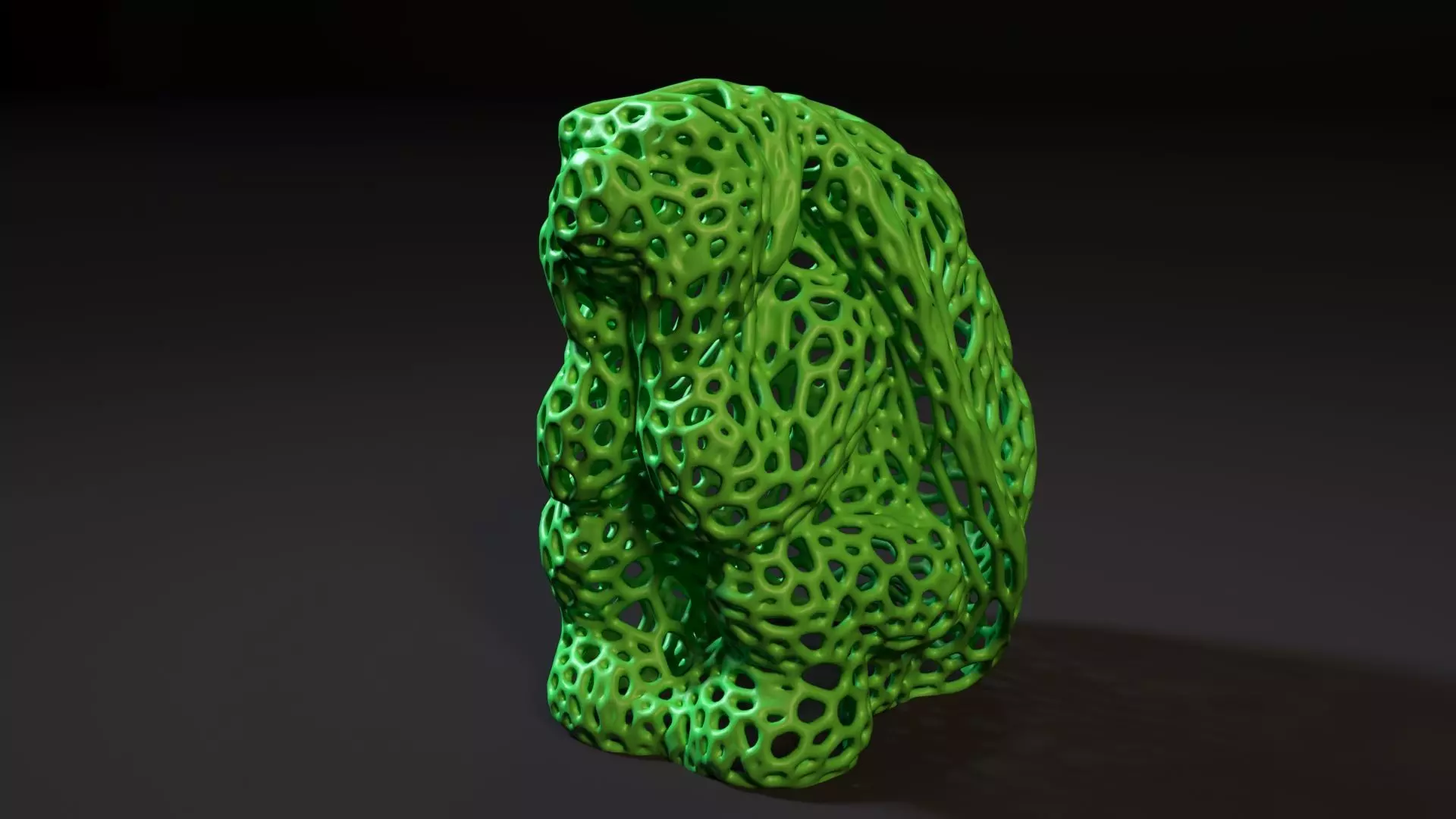 Turtle Voronoi 3D print model_0