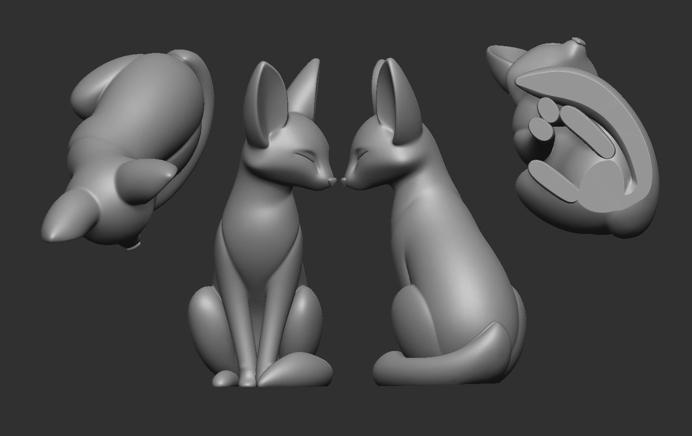 Fennec Fox  3D print model_15