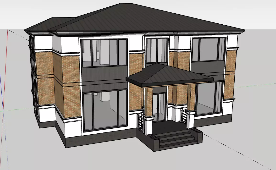 House Low-poly 3D model_0