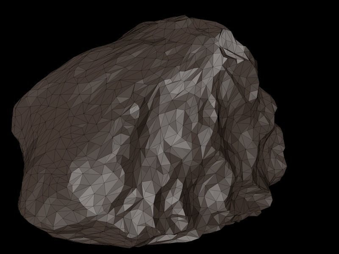Meteor rock Free low-poly 3D model