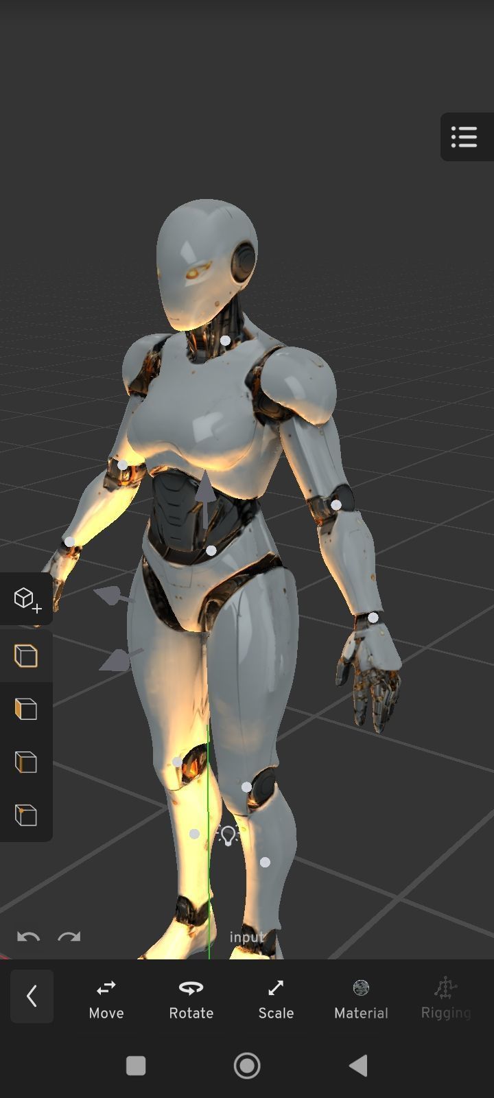 Sci-Fi robotArtificial intelligence Low-poly 3D model_5
