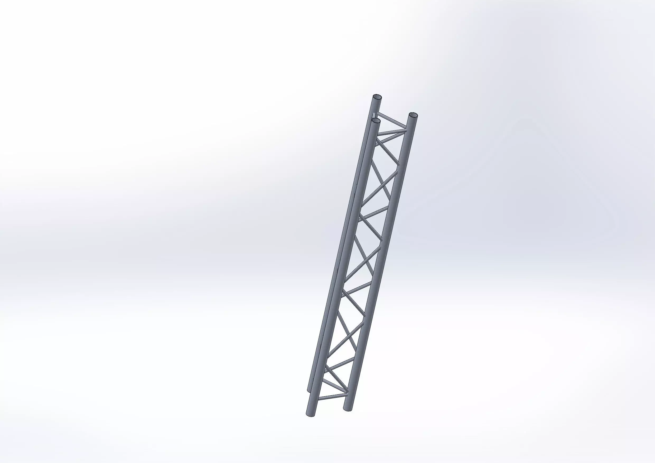 Truss section x3 240x240mm 3D model_0