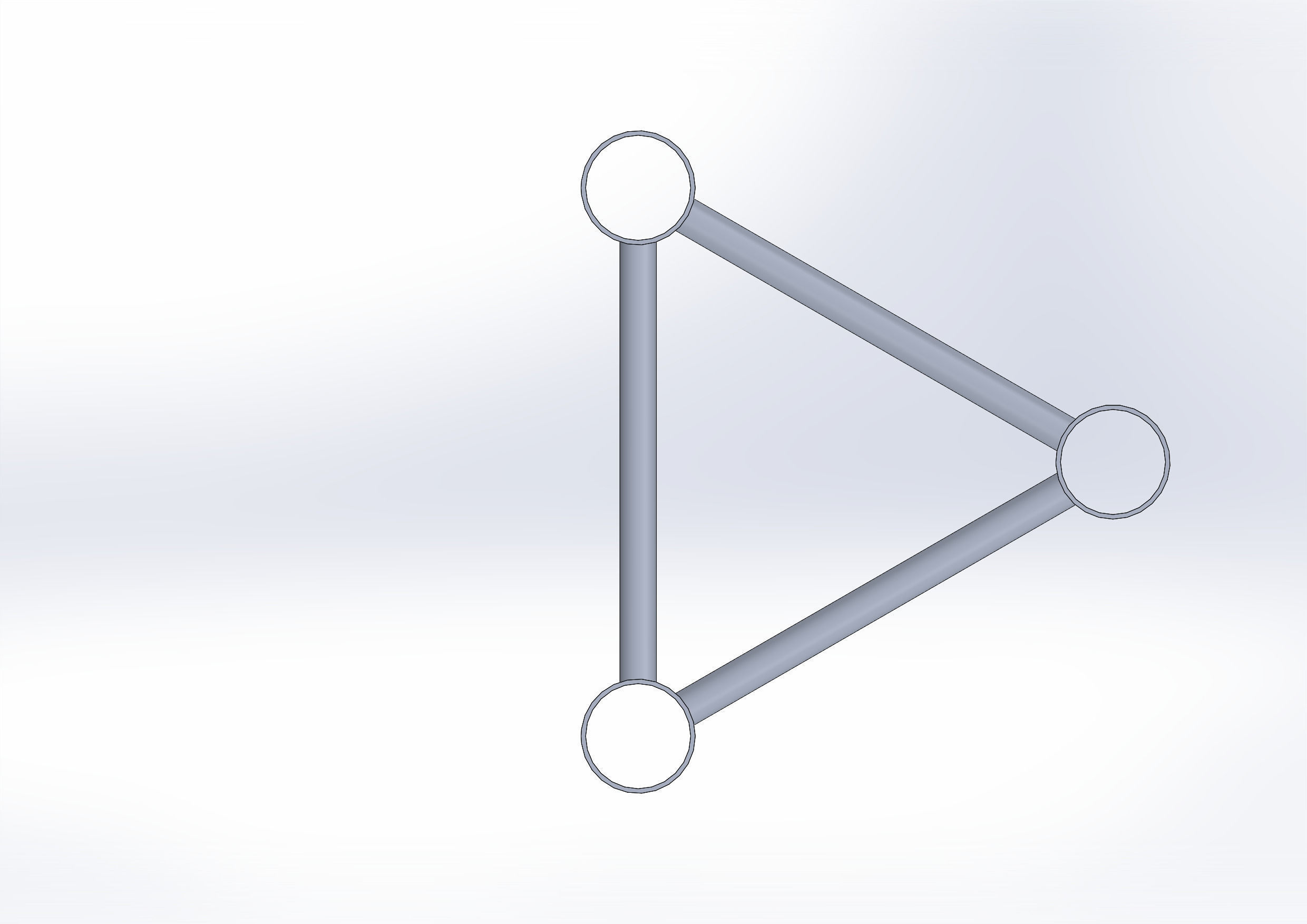 Truss section x3 240x240mm 3D model_4