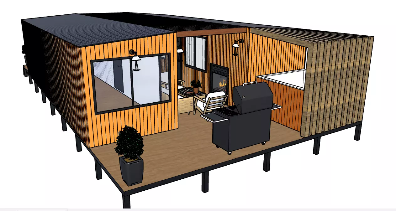 Buildings Low-poly 3D model_0