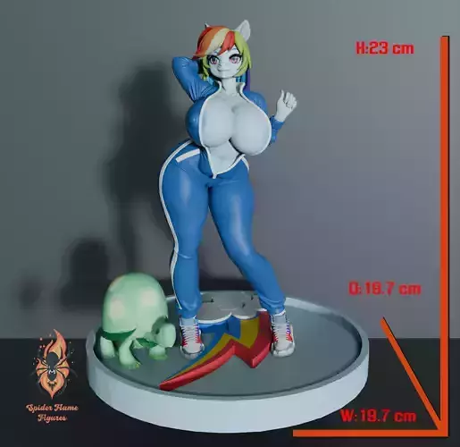 Thicc Rainbow Dash - My Little Pony