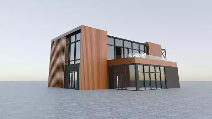 Comercial office 3D model 4