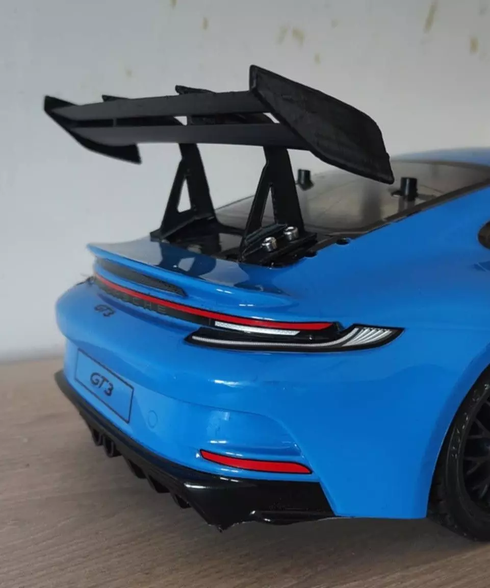 1-10 RC Porsche 911 992 GT3 RS Rear Wing TT02 Body Upgrade 3D print model