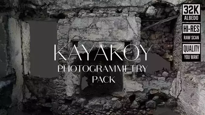 Abandoned House Ruined Part Scan - Fireplace 03