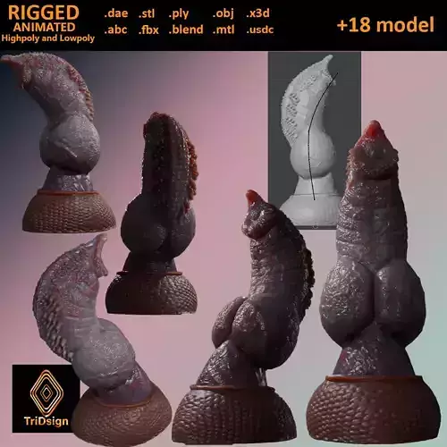 Fantasy Draco Felyne Penis Rigged