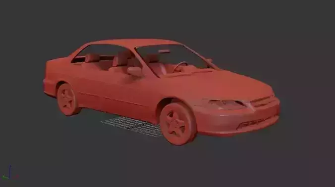 Honda Accord Mk6 sedan EX US spec 1998 3D print model