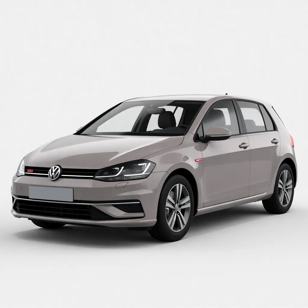 Volkswagen Golf 2020 Custom Low-poly 3D model_3