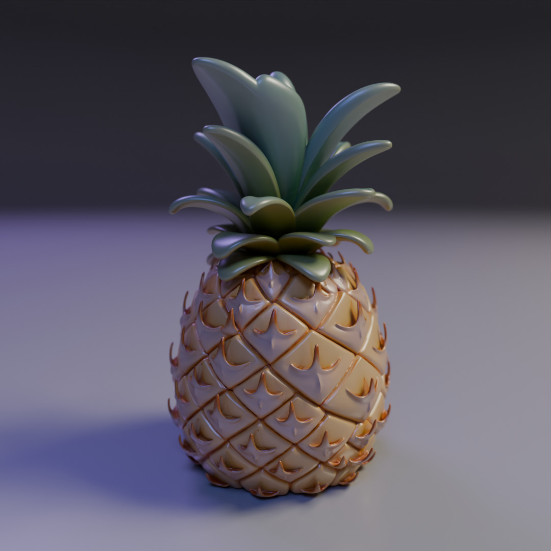 pineapple 3D print model_13