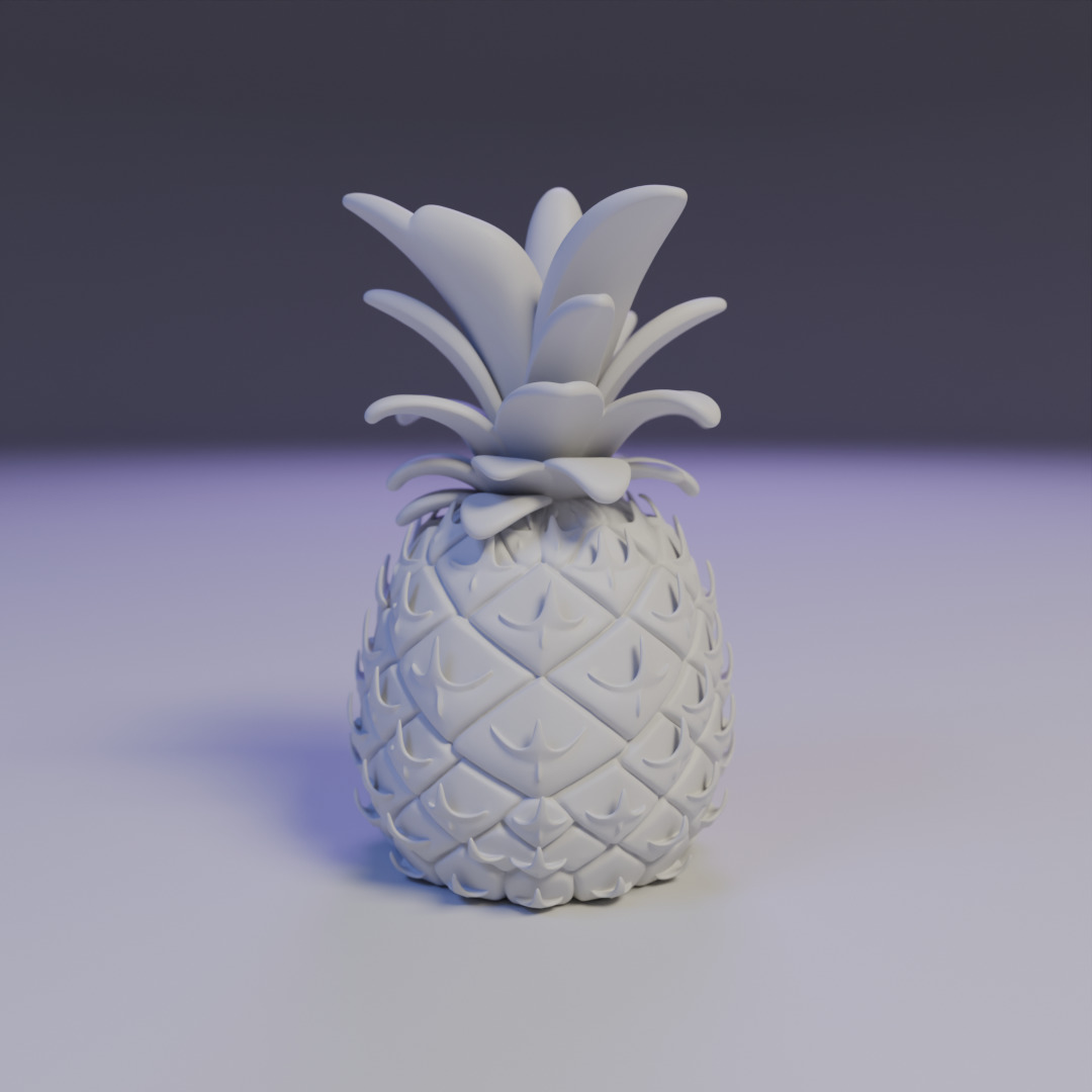 pineapple 3D print model_2
