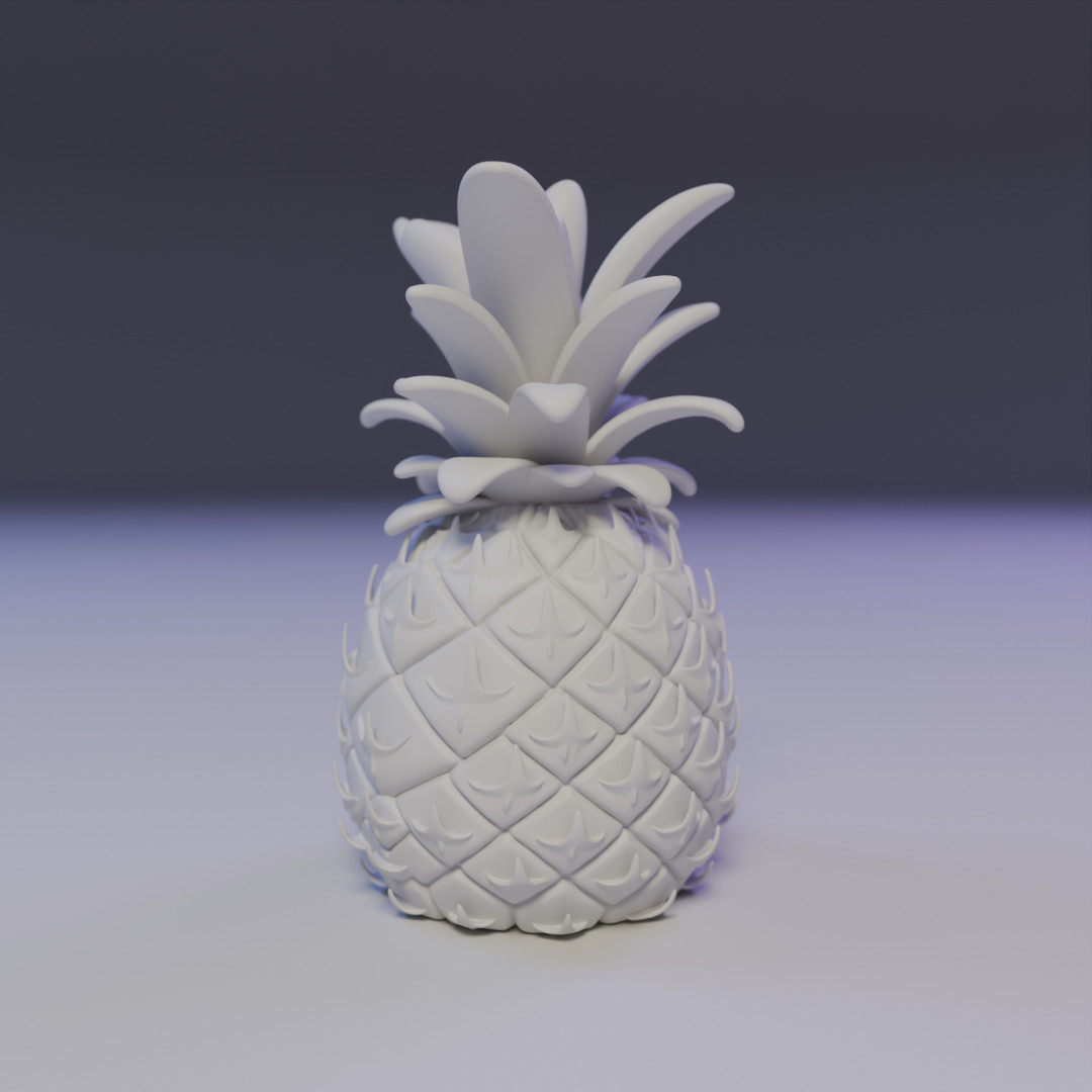 pineapple 3D print model_8