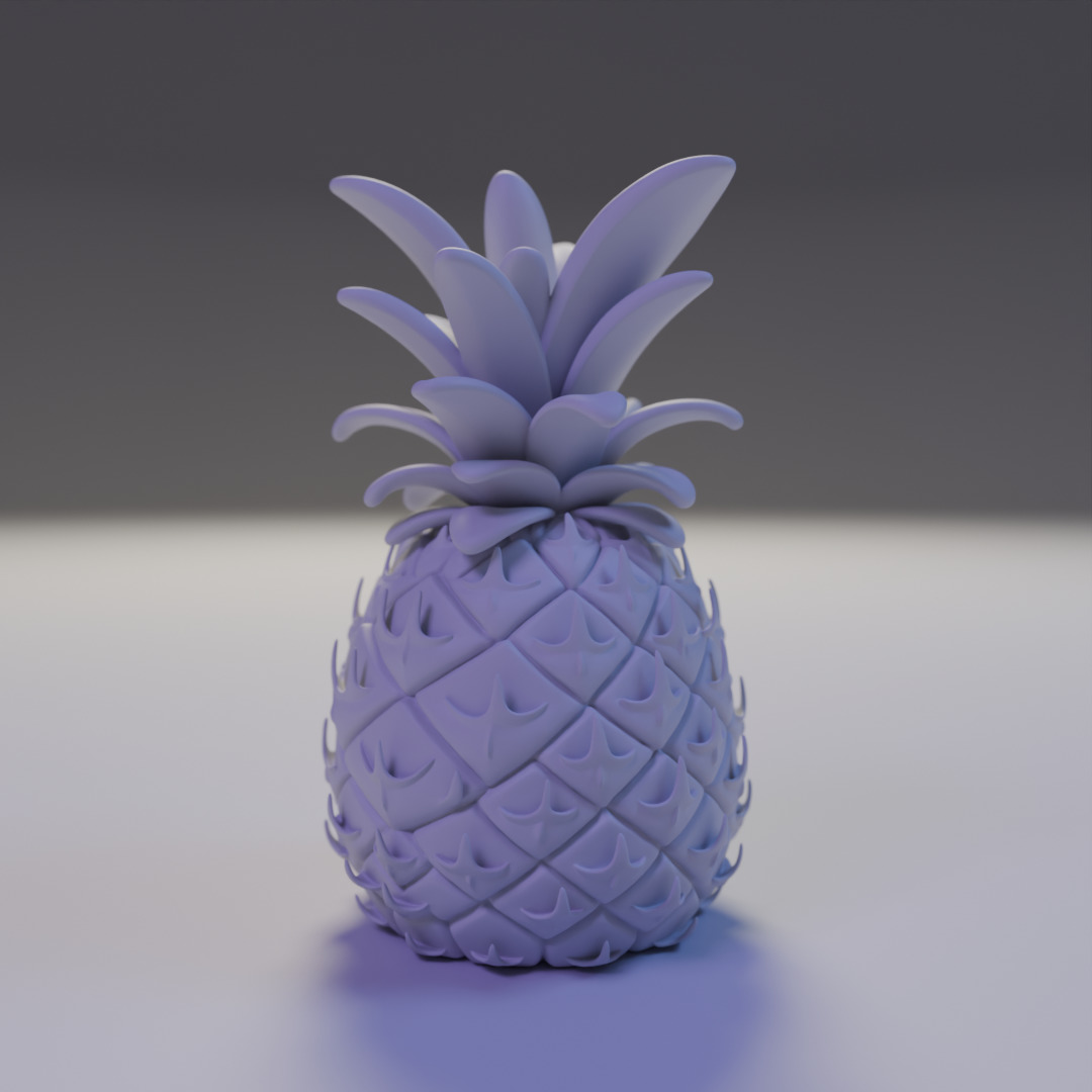 pineapple 3D print model_12