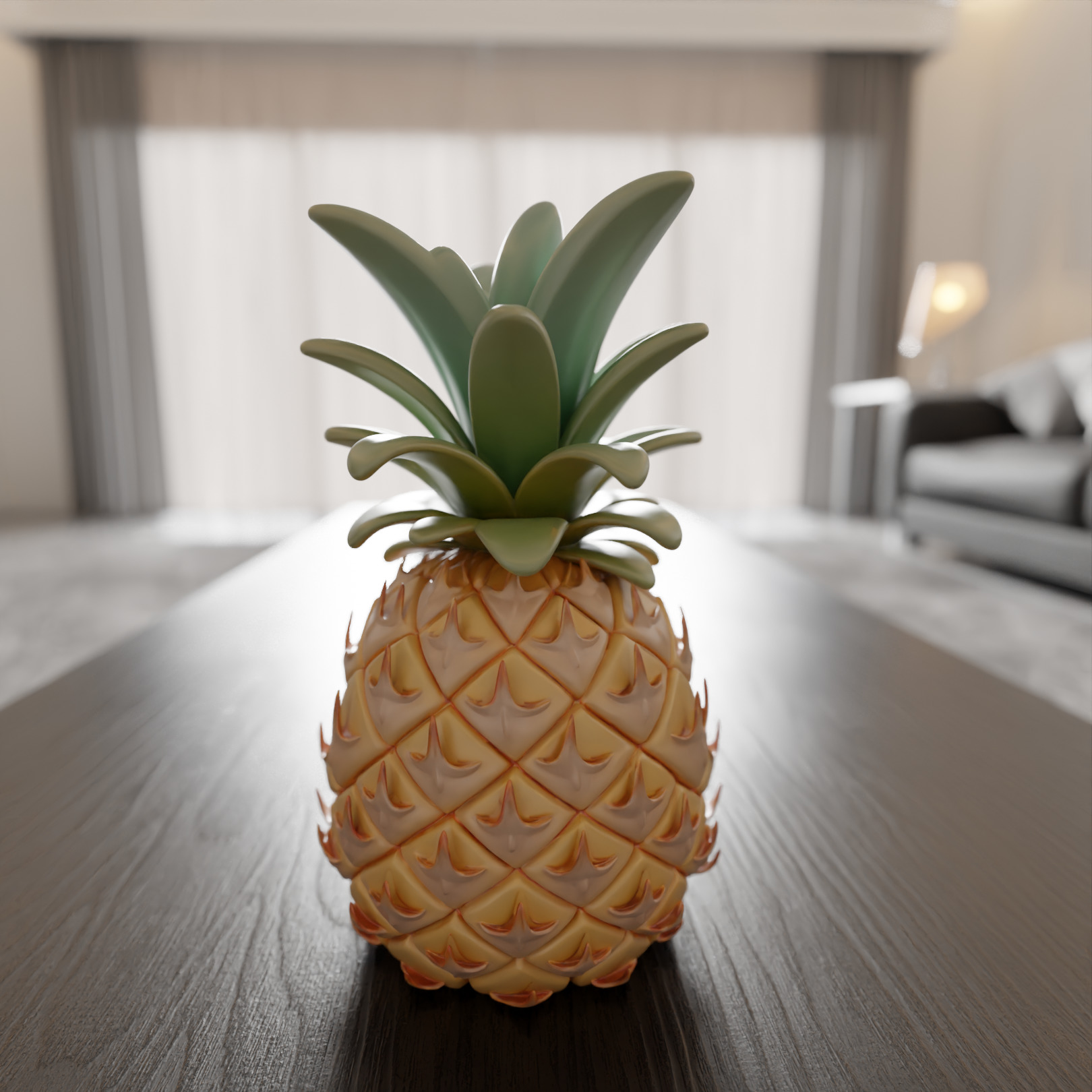 pineapple 3D print model_0