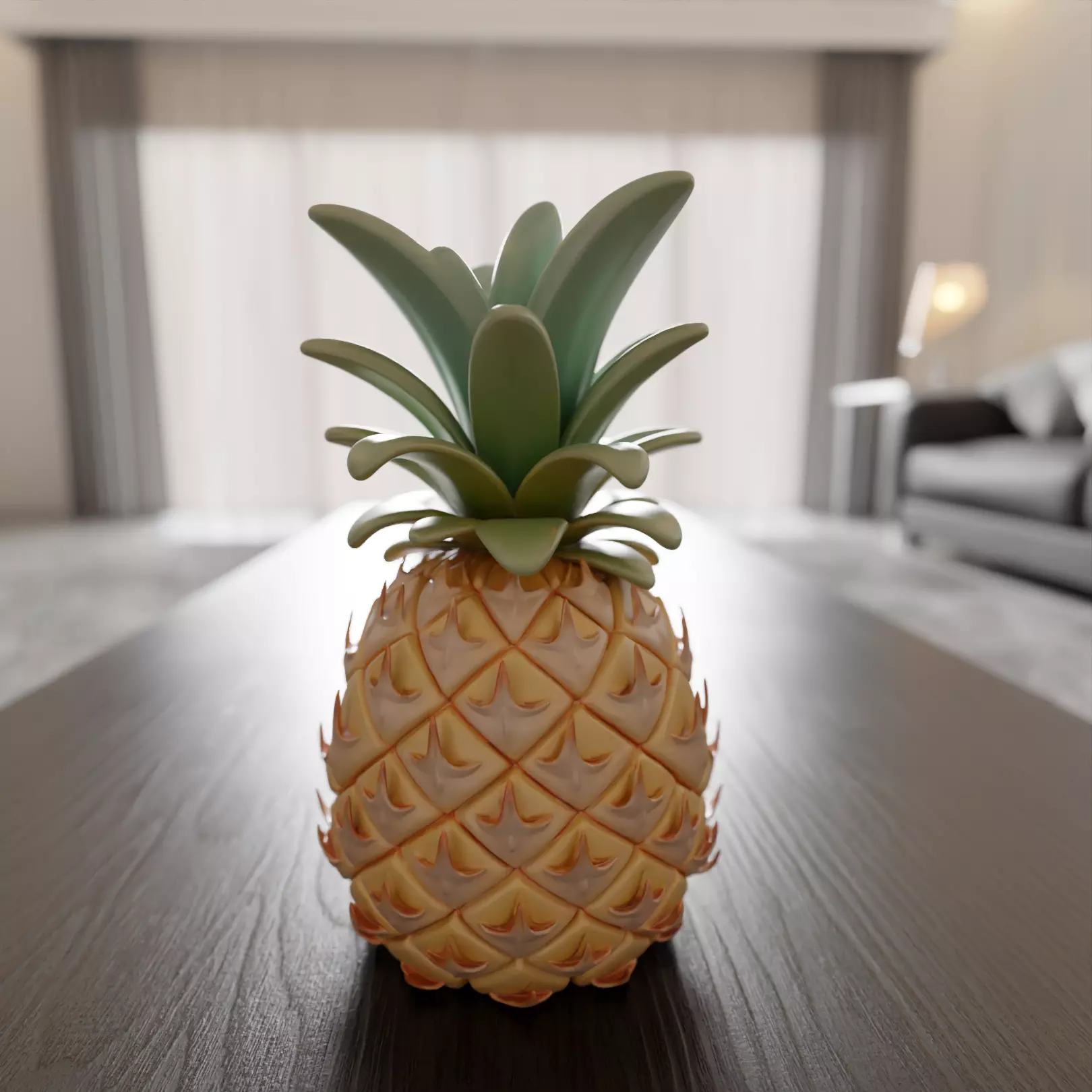 pineapple 3D print model_0