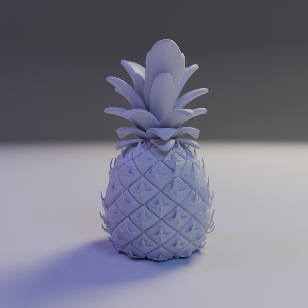pineapple 3D print model_6
