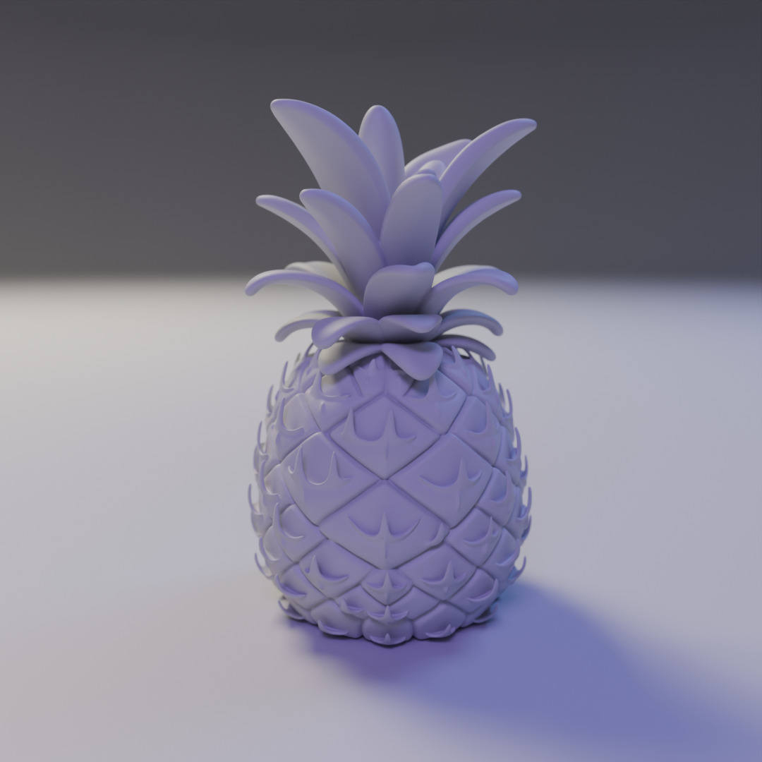 pineapple 3D print model_4