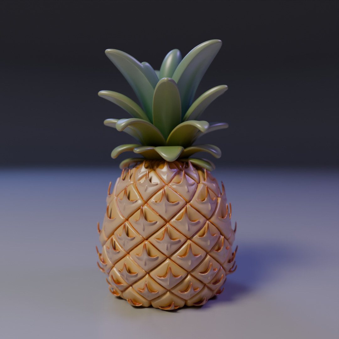 pineapple 3D print model_15