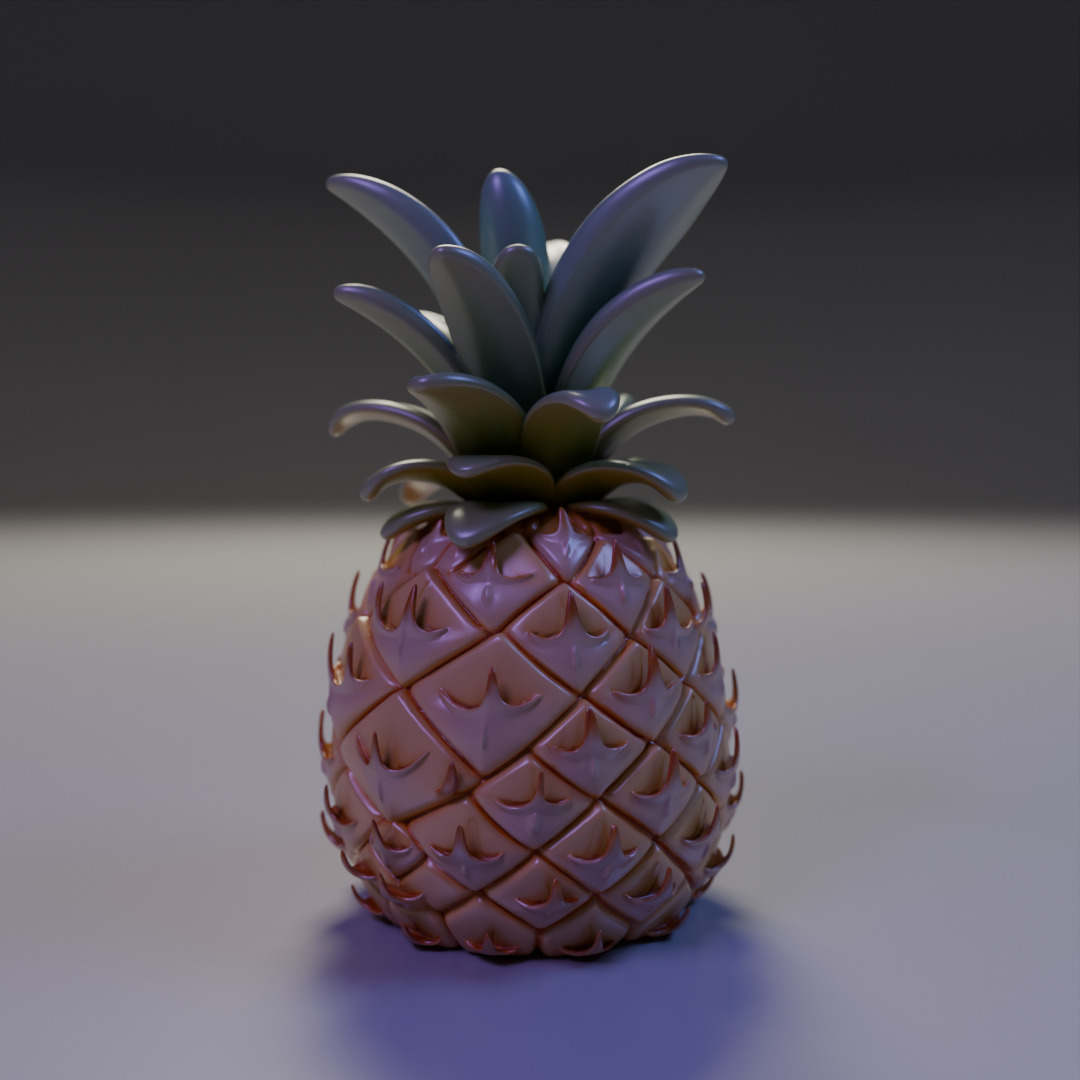 pineapple 3D print model_11