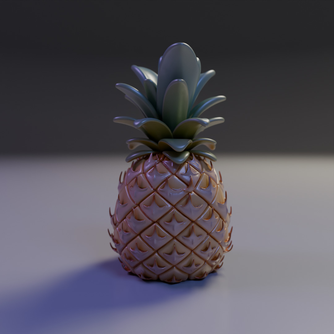 pineapple 3D print model_5